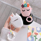 Cute Unicorn Rubber Silicone Airpod Case Mobile Case by CoverMeUp - Style 6