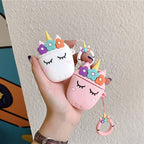 Cute Unicorn Rubber Silicone Airpod Case Mobile Case by CoverMeUp