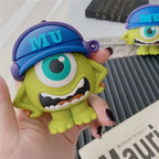 One Eye Monster Rubber Silicone Airpod Case Mobile Case by CoverMeUp - Style 2