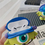 One Eye Monster Rubber Silicone Airpod Case Mobile Case by CoverMeUp - Style 3