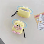 Cute Love Fashion Yellow Blue Hands Above Holder Rubber Silicone Airpod Case Mobile Case by CoverMeUp - Style 5