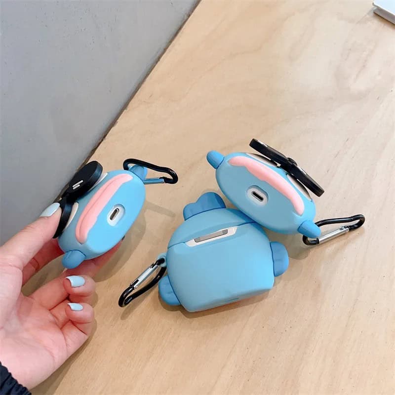 3D Movable Sunglasses Clown Fish Rubber Silicone Airpod Case