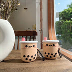 Cute Boba Bubble Tea Rubber Silicone Airpod Case Mobile Case by CoverMeUp