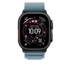 Light Blue Alpine Loop With Black Metal Connectors (44mm /45mm /46mm & 49mm)