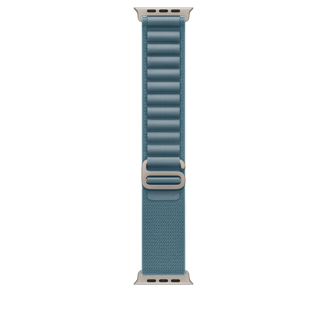 Light Blue Alpine Loop With Silver Metal Connectors (44mm /45mm /46mm & 49mm)