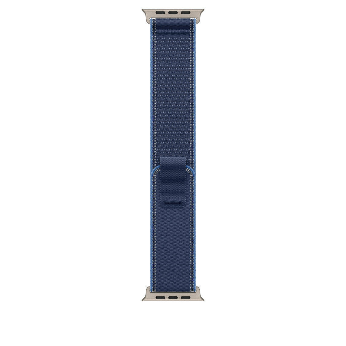 Blue/Bright Blue Trail Loop for iWatch 44/45/46mm & 49mmUltra with Silver Metal Connectors