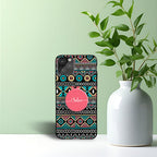 Blue & Pink Trivial Phone Holder Glossy Metal Bumper Case Mobile Case by CoverMeUp