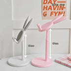 Cute Rabbit Bunny Table Desktop Phone Holder Silicone Rubber Retractable Stand Mobile Case by CoverMeUp - Style 4