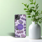 Lavendar Floral Phone Holder Glossy Metal Bumper Case Mobile Case by CoverMeUp