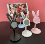 Cute Rabbit Bunny Table Desktop Phone Holder Silicone Rubber Retractable Stand Mobile Case by CoverMeUp - Style 5