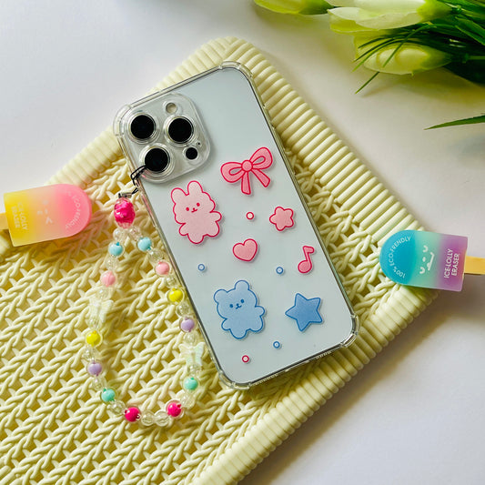 Bow Babe Transparent Custom Slim Soft Cases Mobile Case by CoverMeUp
