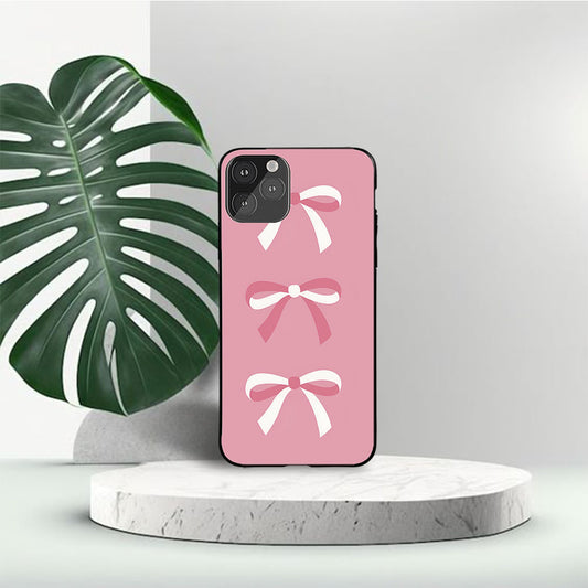 Bliss Bow Girly Custom Glossy Metal Bumper Case Mobile Case by CoverMeUp