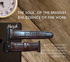 iWatch Genuine Santa Barbara Polo Leather Strap for 42/44/45 mm - Dark Brown