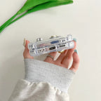 Glitter Bow Clear Transparent Bling Samsung Z Flip Fold Cases