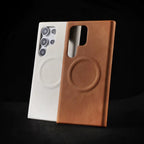 Samsung Premium Frosted Magsafe Leather Pre-Order Magnetic Case Mobile Case by CoverMeUp