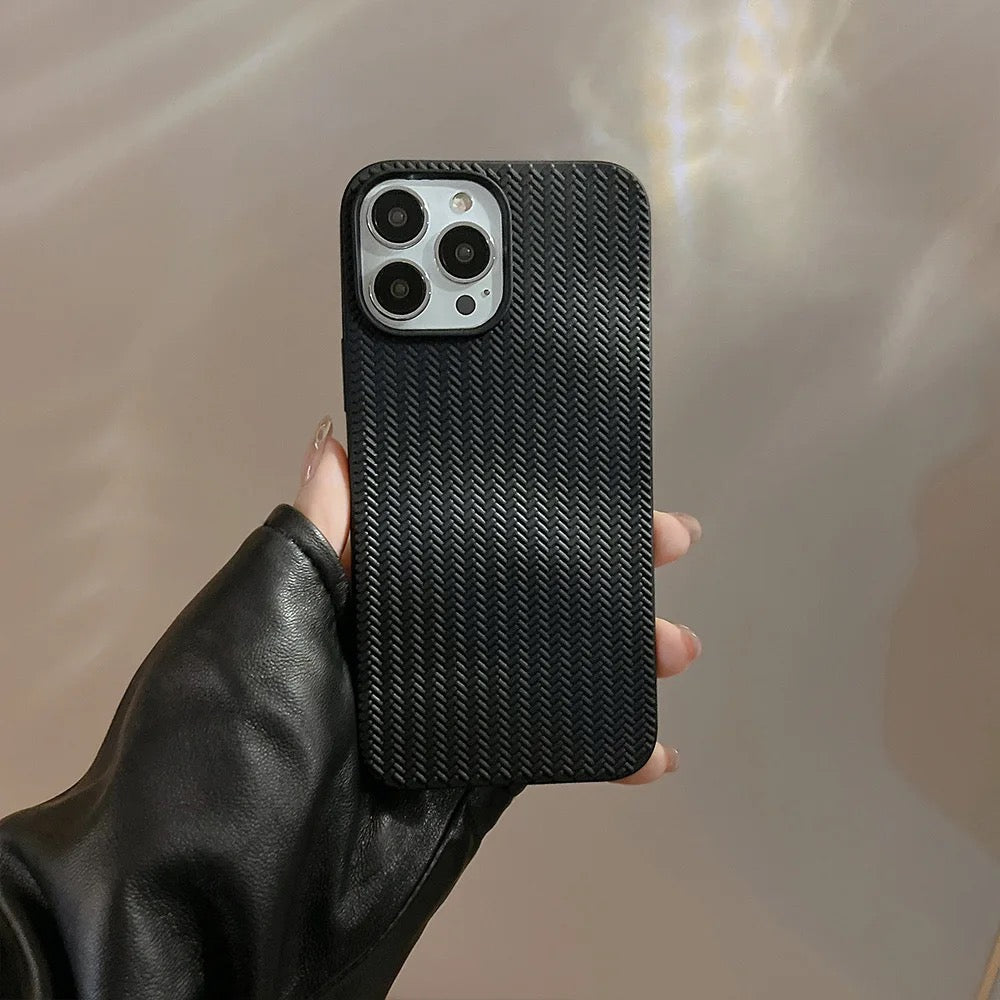 Protective Apple iPhone Back Cover - Armor Basic Colors Shockproof Textured iPhone Soft Silicone Case - Style 4