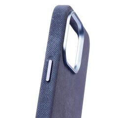 Luxury Fabric Leather Metal Buttons iPhone Magsafe Case