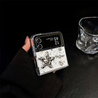 New Glitter Bow Star Clear Pre-Order Transparent Bling Samsung Z Flip Fold Cases