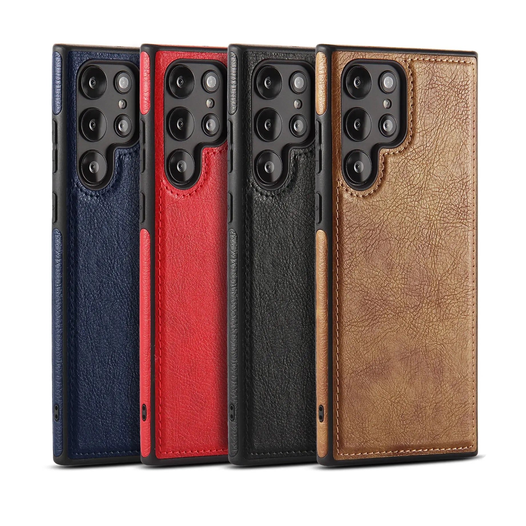 Samsung Leather Custom Initial Hybrid Silicone Bumper Case Mobile Case by CoverMeUp