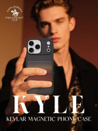 Santa Barbara Polo KYLE Carbon Fibre Series for iPhone 17 Pro Max (Orange/Brown)