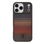 Santa Barbara Polo KYLE Carbon Fibre Series for iPhone 17 Pro (Orange/Brown)