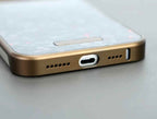 Protective Apple iPhone Back Cover - Super Slim Metal Frame Less Perfume Kevlar Case with Magsafe for iPhone 16 Pro Max (Dark Brown + Kevlar) - Style 4