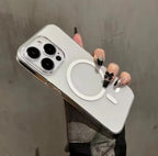 Protective Apple iPhone Back Cover - Ultra Thin Anti Yellow Transparent Hard PC Magsafe Compatible Case for iPhone 16 Plus (Clear Transparent) - Style 2