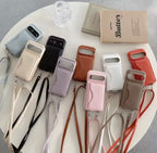 New Google Pixel Leather Pre-Order Card Money Flap Holder Bracelet Crossbody Strap Case Mobile Case by CoverMeUp