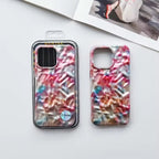 Protective Apple iPhone Back Cover - Glossy Marble Textured iPhone Soft Silicone Case - Style 4