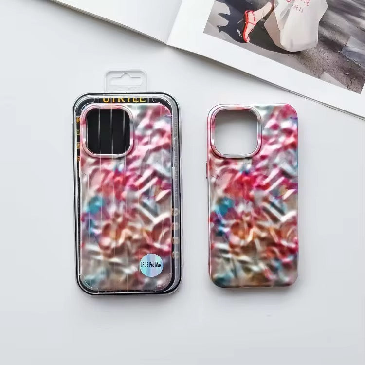 Protective Apple iPhone Back Cover - Glossy Marble Textured iPhone Soft Silicone Case - Style 4