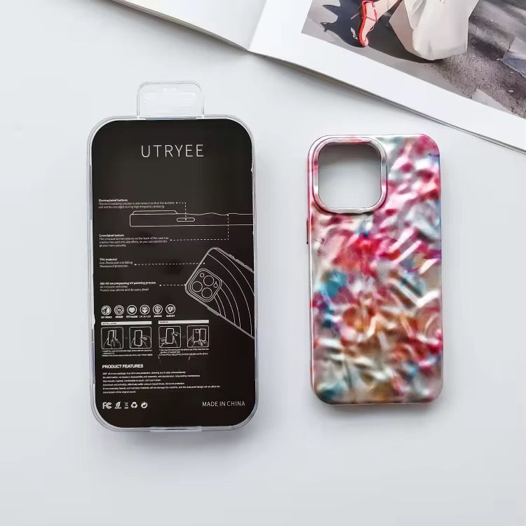 Protective Apple iPhone Back Cover - Glossy Marble Textured iPhone Soft Silicone Case - Style 5