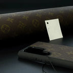 Samsung Galaxy S24 Ultra Louis Vuitton LV Leather Case - Brown Mobile Case by CoverMeUp - Style 3