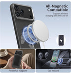 Memumi Ultra-Thin Aramid Fibre Magnetic Case Compatible with Mag-Safe, Military-Grade Drop Protection, Slim & Durable Protective Cover for iPhone 17 Pro Max / 18 Pro Max (Panda)