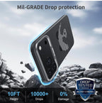 Memumi Ultra-Thin Aramid Fibre Magnetic Case Compatible with Mag-Safe, Military-Grade Drop Protection, Slim & Durable Protective Cover for iPhone 17 Pro Max / 18 Pro Max (Panda)