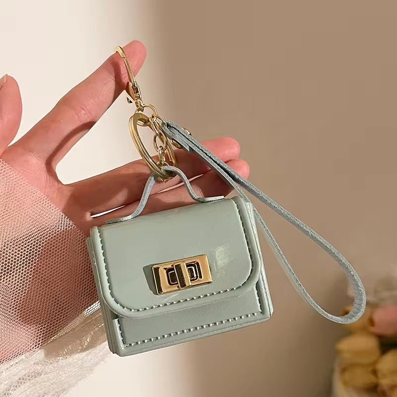 Mini Luxury Leather Small Keychain Pre-Order Wallet Bag Mobile Case by CoverMeUp - Style 5