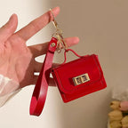 Mini Luxury Leather Small Keychain Pre-Order Wallet Bag Mobile Case by CoverMeUp - Style 4