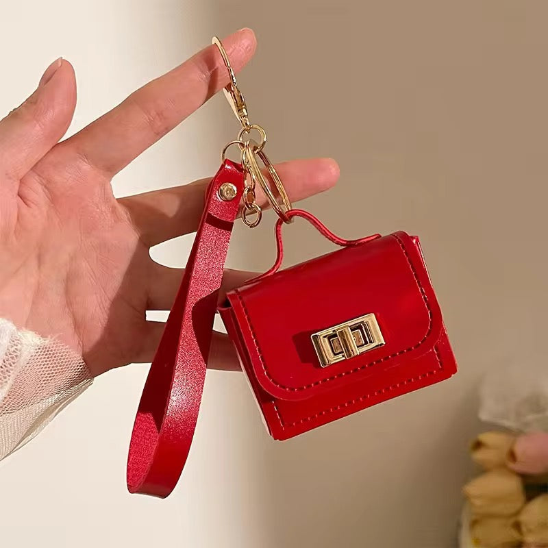 Mini Luxury Leather Small Keychain Pre-Order Wallet Bag Mobile Case by CoverMeUp - Style 4