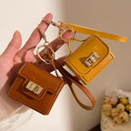 Mini Luxury Leather Small Keychain Pre-Order Wallet Bag Mobile Case by CoverMeUp - Style 2
