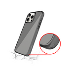 Protective Apple iPhone Back Cover - KZDOO Ultra Clear Transparent Case for iPhone 16 Pro (Smoke Grey) - Style 3