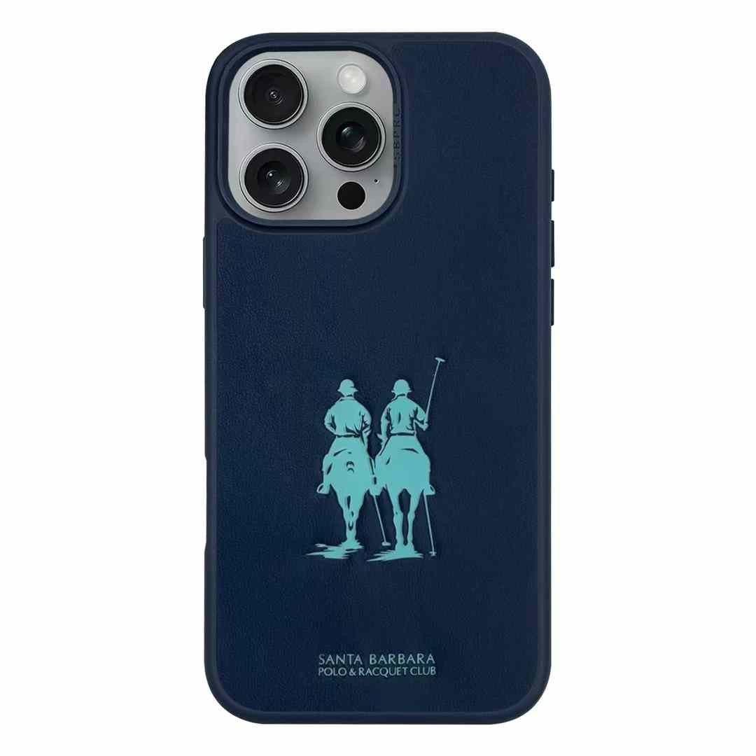 Protective Apple iPhone Back Cover - Santa Barbara Polo URIAH Series Case for iPhone 16 Pro Max (BLUE)