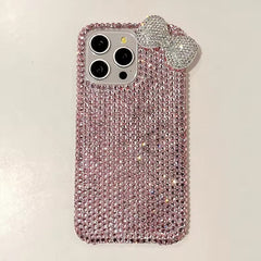 Premium Cute Diamond Rhinestone Glitter Bow iPhone Case