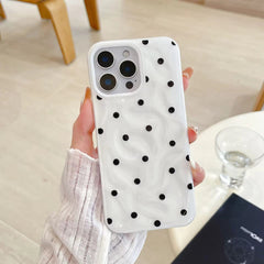 Cute Textured Candy Polka Dots Glossy Silicone iPhone Case