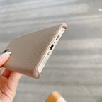 Samsung Premium Leather Textured Custom Initial Golden Metal Letter Case Mobile Case by CoverMeUp - Style 10