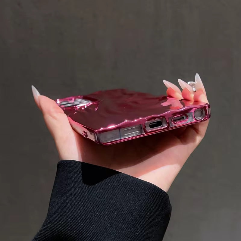 Samsung Luxury Electroplated Plating Soft TPU Textured Protective Case Mobile Case by CoverMeUp - Style 9