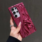 Samsung Luxury Electroplated Plating Soft TPU Textured Protective Case Mobile Case by CoverMeUp - Style 7