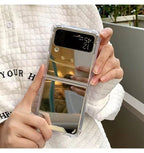 Mirror Reflective Samsung Z Flip Cases Mobile Case by CoverMeUp - Style 7