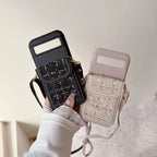 Google Pixel Leather Card Holder Bracelet Crossbody Strap Case Mobile Case by CoverMeUp - Style 2