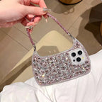 Protective Apple iPhone Back Cover - 3D Premium Rhinestone Glitter Wallet Bag Style iPhone Pre-Order Case - Style 4