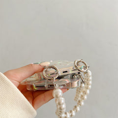 Luxury Laser Gradient Bracelet Lanyard iPhone Soft Case