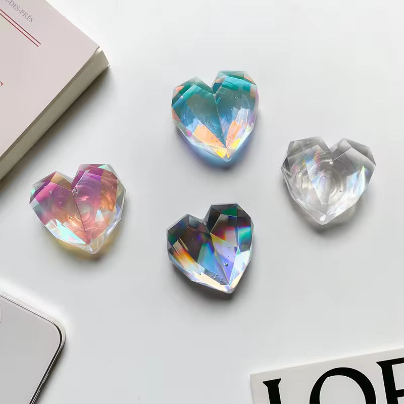 Heart Crystal Gripper Phone Holder Bracket Mobile Case by CoverMeUp - Style 4